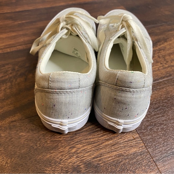 Vans Old Skool Jersey Knit Grey Speckled Sneakers - Picture 6 of 6